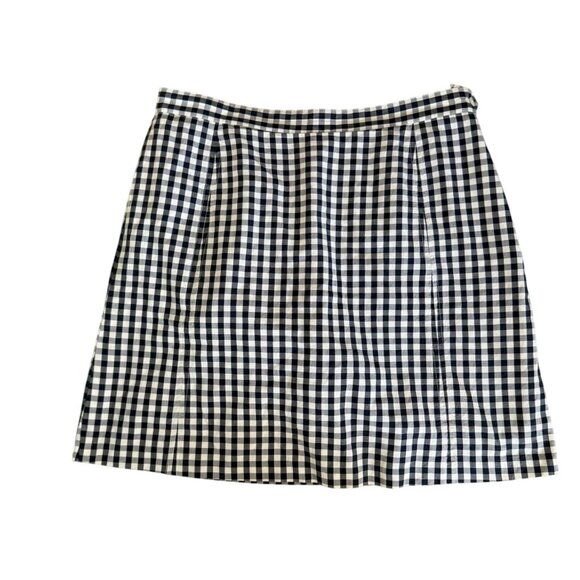 TOMMY HILFIGER Plaid Silk Cotton Blend Golf Skort Size 8 - Picture 5 of 10